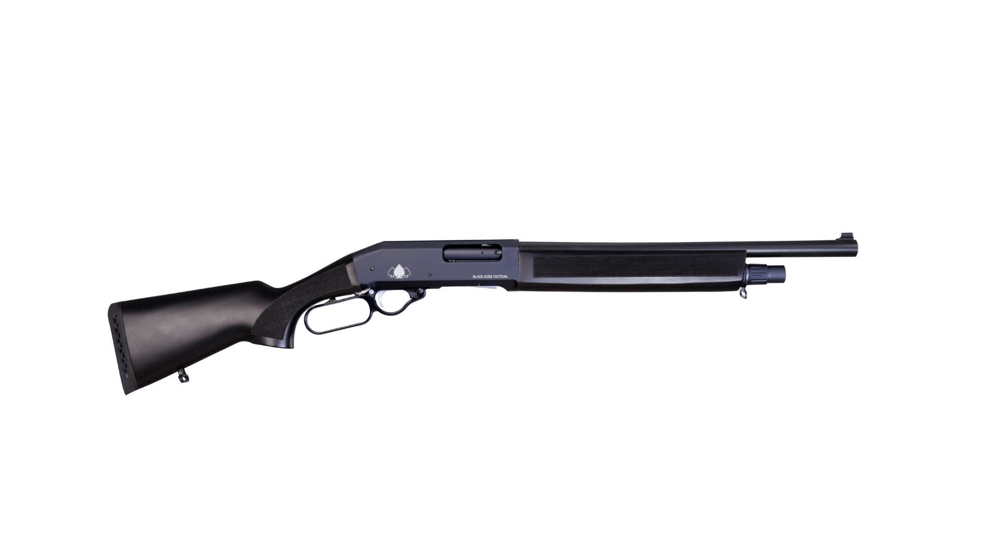 Black Aces Tactical Pro L 12 Gauge 18.5" Lever Action, Black - BATLBB - Black Aces Tactical