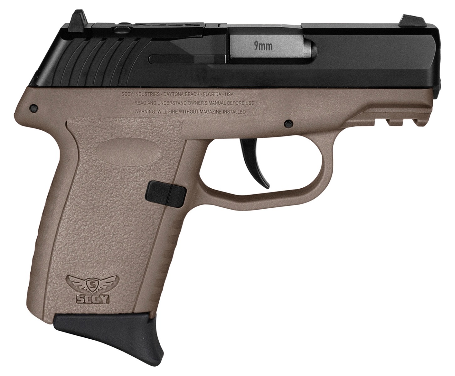 SCCY CPX-2 9mm  3.1" 10rd Blk/FDE - CPX-2CBDERDRG3 - Sccy