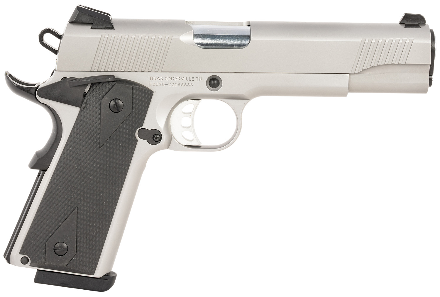 Tisas 1911 Duty 45 ACP 5" 8rd, Stainless Steel - 10100532 - Tisas
