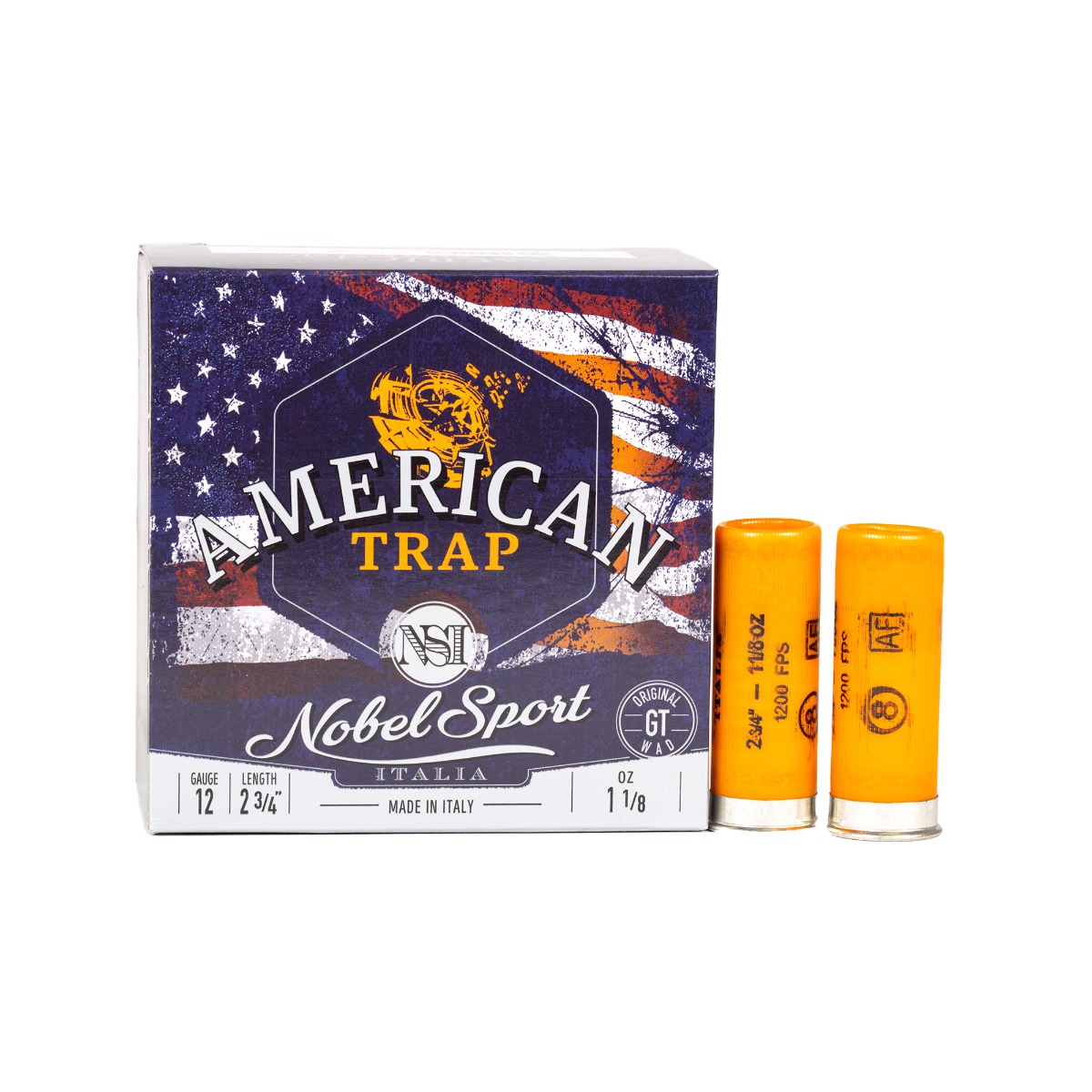 Nobel Sport 12 Gauge 2.75" #8 25rds - ANS128 - Nobel Sport