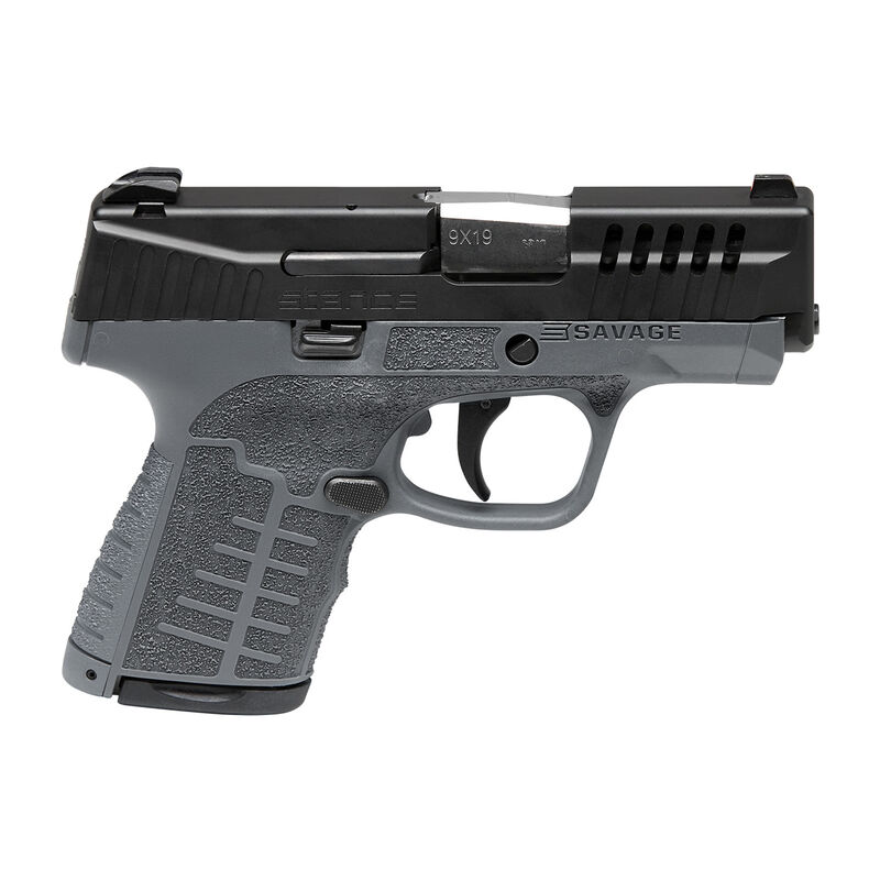 Savage Stance 9mm 3.2" 8rd, Gray w/ Serrated & Ported Black Slide - 67009 - Savage Arms