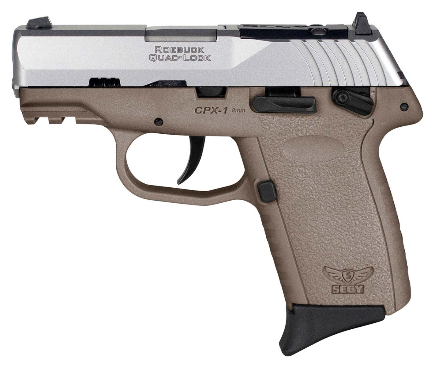 SCCY CPX-1 Gen 3 9mm3.1" 10rd, Silver/Flat Dark Earth - CPX-1TTDERDRG3 - Sccy