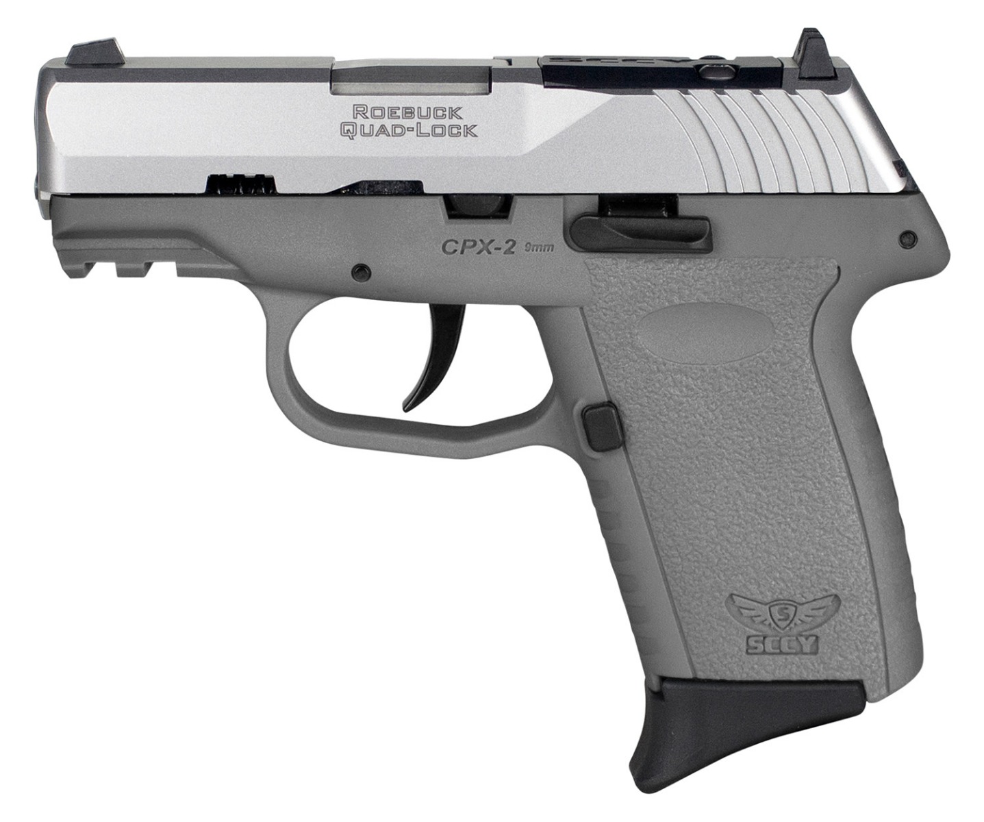SCCY CPX-2 Gen 3 9mm 3.1" 10rd, Silver/Grey - CPX-2TTSGRDRG3 - Sccy