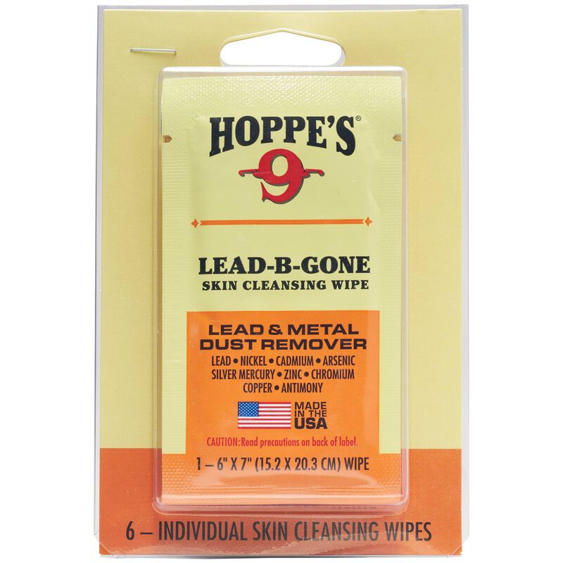Hoppe's Lead Be Gone, Wipes, 6 Count - LBG6
