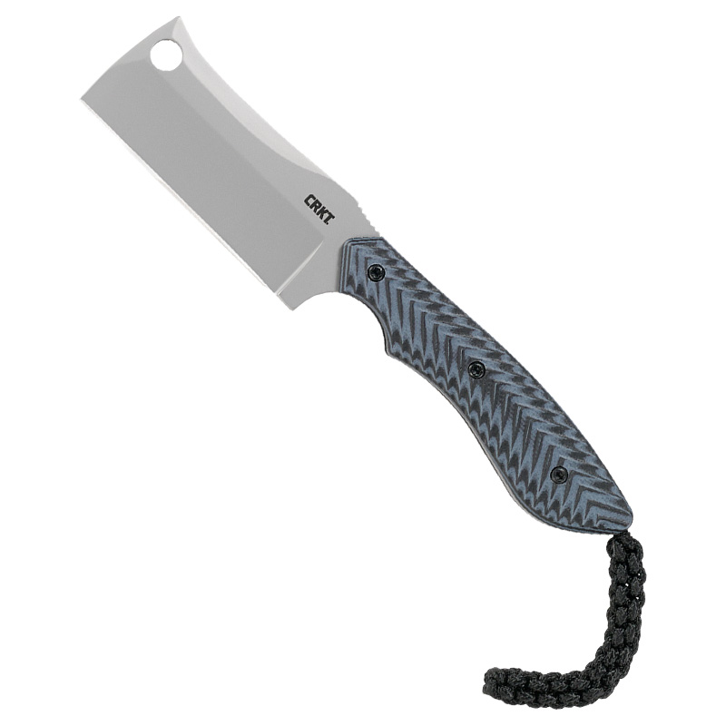 CRKT S.P.E.C. Fixed Blade Knife Silver Plain w/Sheath 2.44" 2398 8Cr13MoV - Crkt