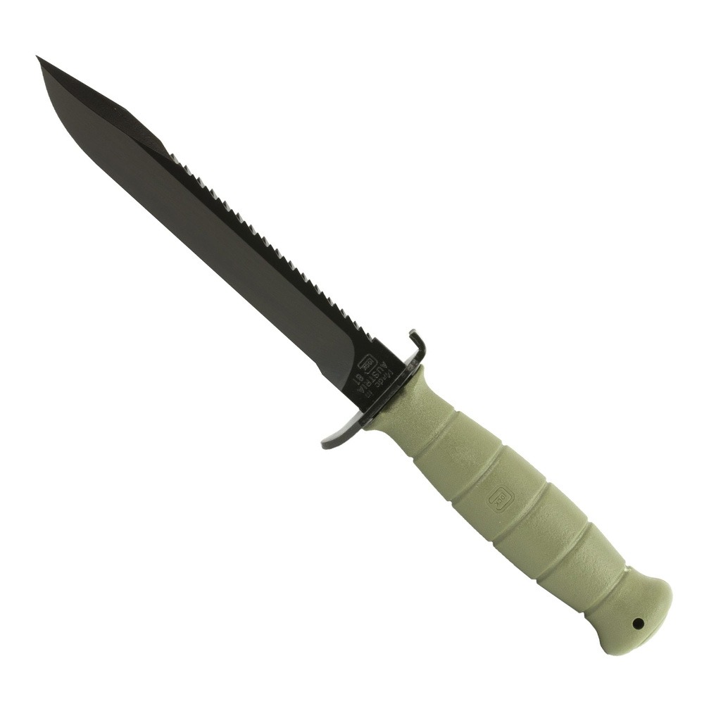 Glock Glock Field Knife Fixed Blade Knife Battlefield Green Plain Root Saw 6.5" KF039181 1095 Carbon