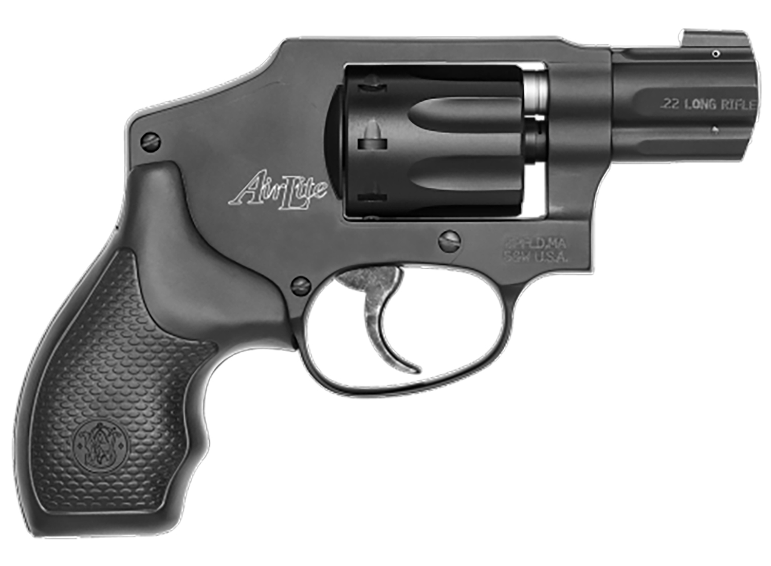 Smith & Wesson 43C .22LR Revolver, 1.875" Barrel, Fixed Sights, Black - 103043 - Smith & Wesson