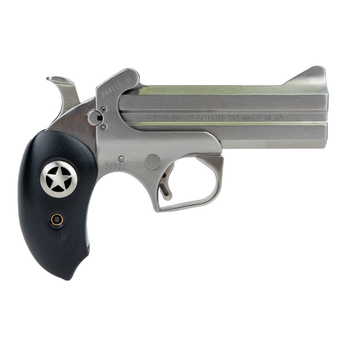 Bond Arms Ranger II .357 Mag Derringer Handguns, 4.25" Barrel, Silver - BARII35738 - Bond Arms