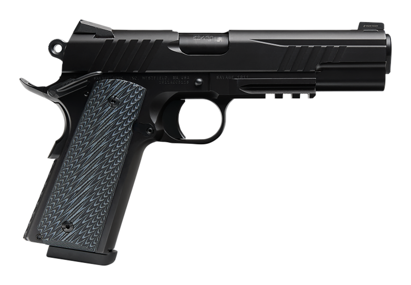 Savage 9mm 1911 Pistol, 5" Barrel, Night Sights, Silver - 67211 - Savage Arms