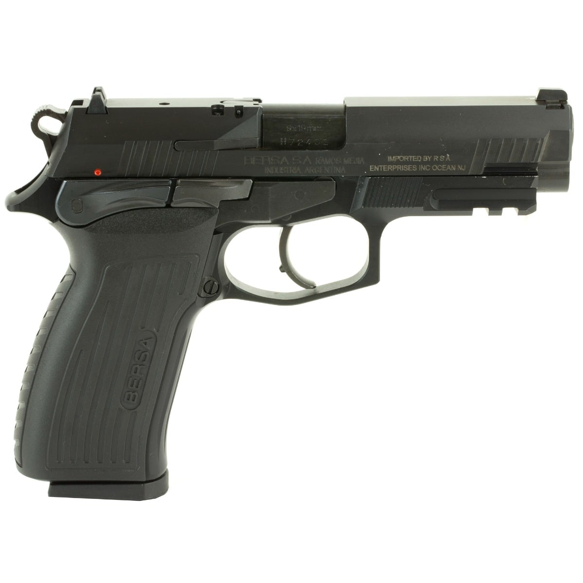 Bersa TPR9 9mm Pistol, 4.3" Barrel, Fixed Sights, Black - TPR9M - Bersa