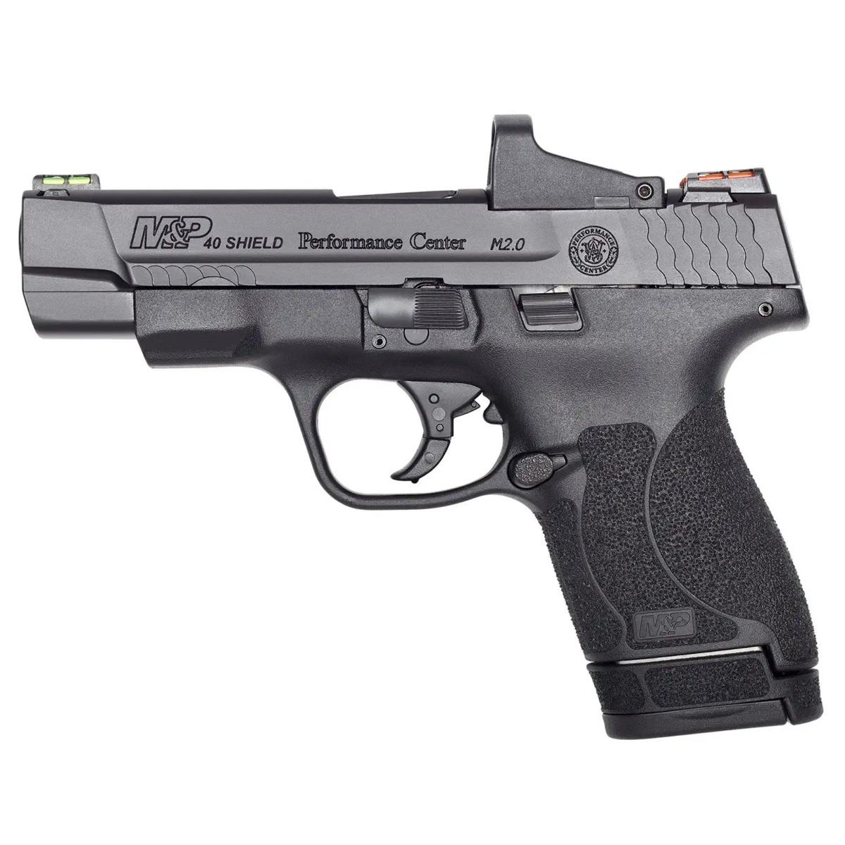 Smith & Wesson Shield M2.0 .40 S&W Pistol, 4" Barrel, Hi-Viz Sights, Black, Red Dot 4MOA Included - 11797