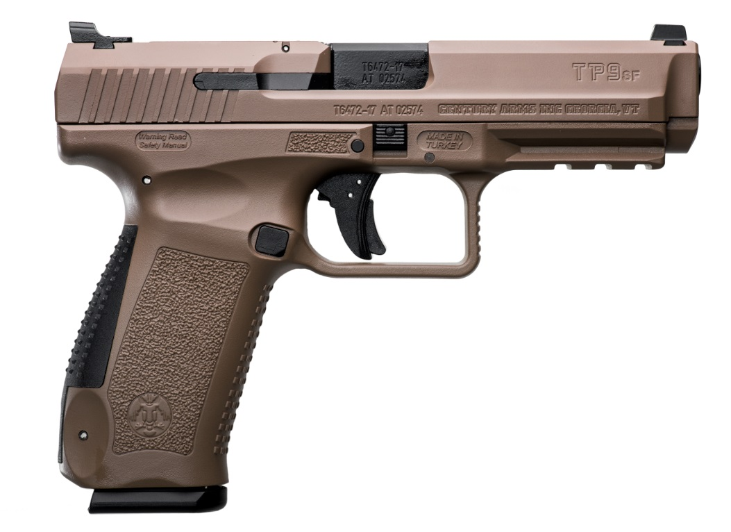 CANIK TP9SF 9mm Pistol, 4.46" Barrel, Adjustable Sights, Flat Dark Earth - HG4866DN - Canik