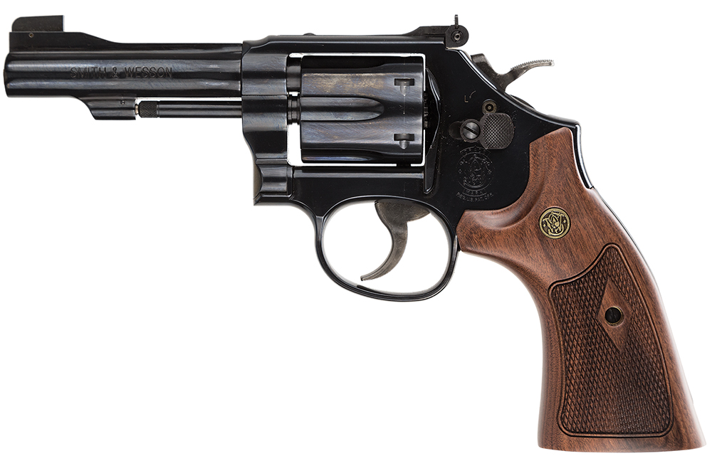 Smith & Wesson 48 .22 WMR Revolver, 4" Barrel, Adjustable Sights, Blue - 150717 - Smith & Wesson