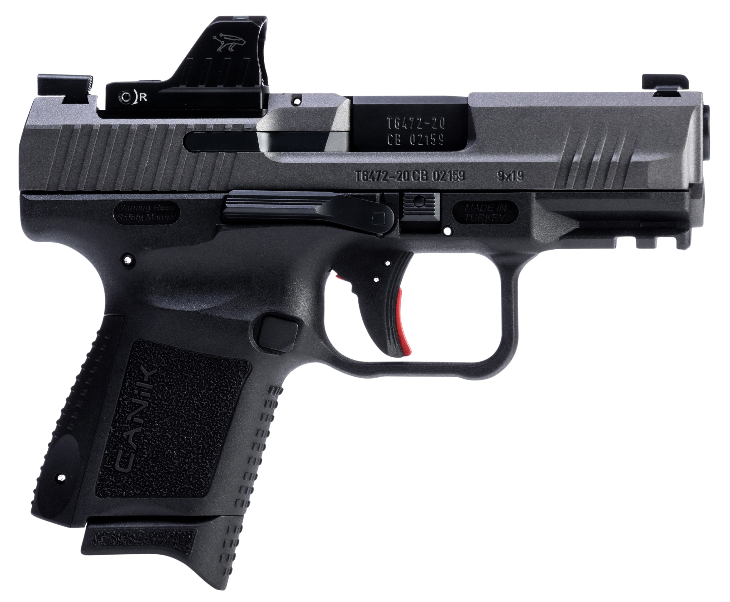 CANIK TP9 Elite SC 9mm 3.6" 15rd Pistol, Tungsten Gray Cerakote - HG7169T-N - Canik