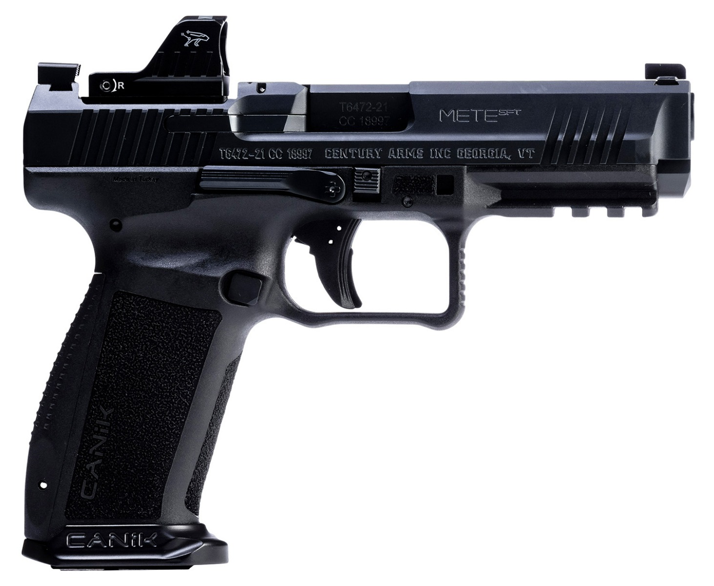 CANIK METE SFT 9mm Pistol, 4.46" Barrel, 20rd, MeCanik Red Dot, Black - HG7164N