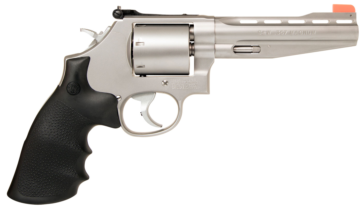 Smith & Wesson Performance Center 686 Plus .357 Mag Revolver, 5" Barrel, Adjustable Sights, Silver - 11760 - Smith & Wesson
