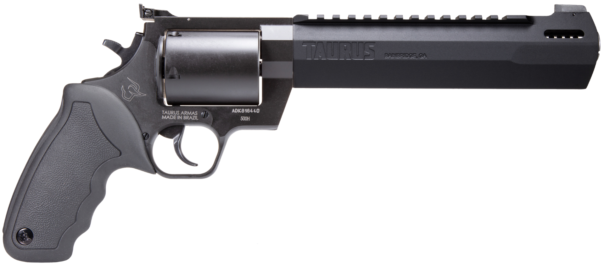 Taurus Raging Hunter .500 S&W Revolver, 8.37" Barrel, Black - 2500081RH