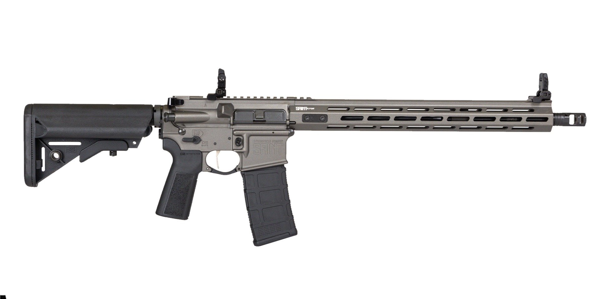 Springfield Saint Victor 5.56 16" 30rd Rifle, Tungsten Gray - STV916556T-B5 - Springfield Armory