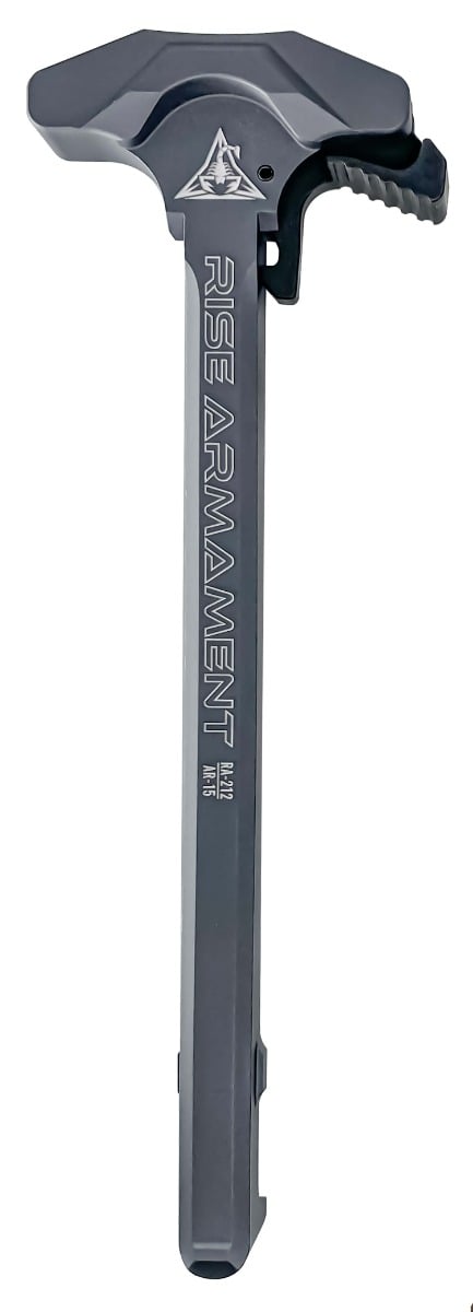 Rise Armament RA-212 Extended Latch Charging Handle, Gray - Gray-RA212-GRY - Rise Armament