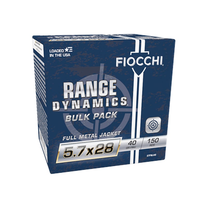 Fiocchi 5.7x28mm 40gr Ammo 150rds - 57FMJ40 - Fiocchi