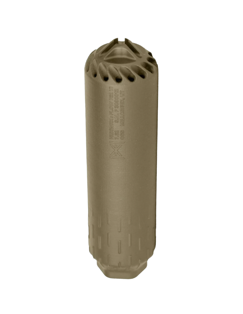 HUXWRX Flow 762Ti Suppressor + Muzzle Brake, FDE - 2747