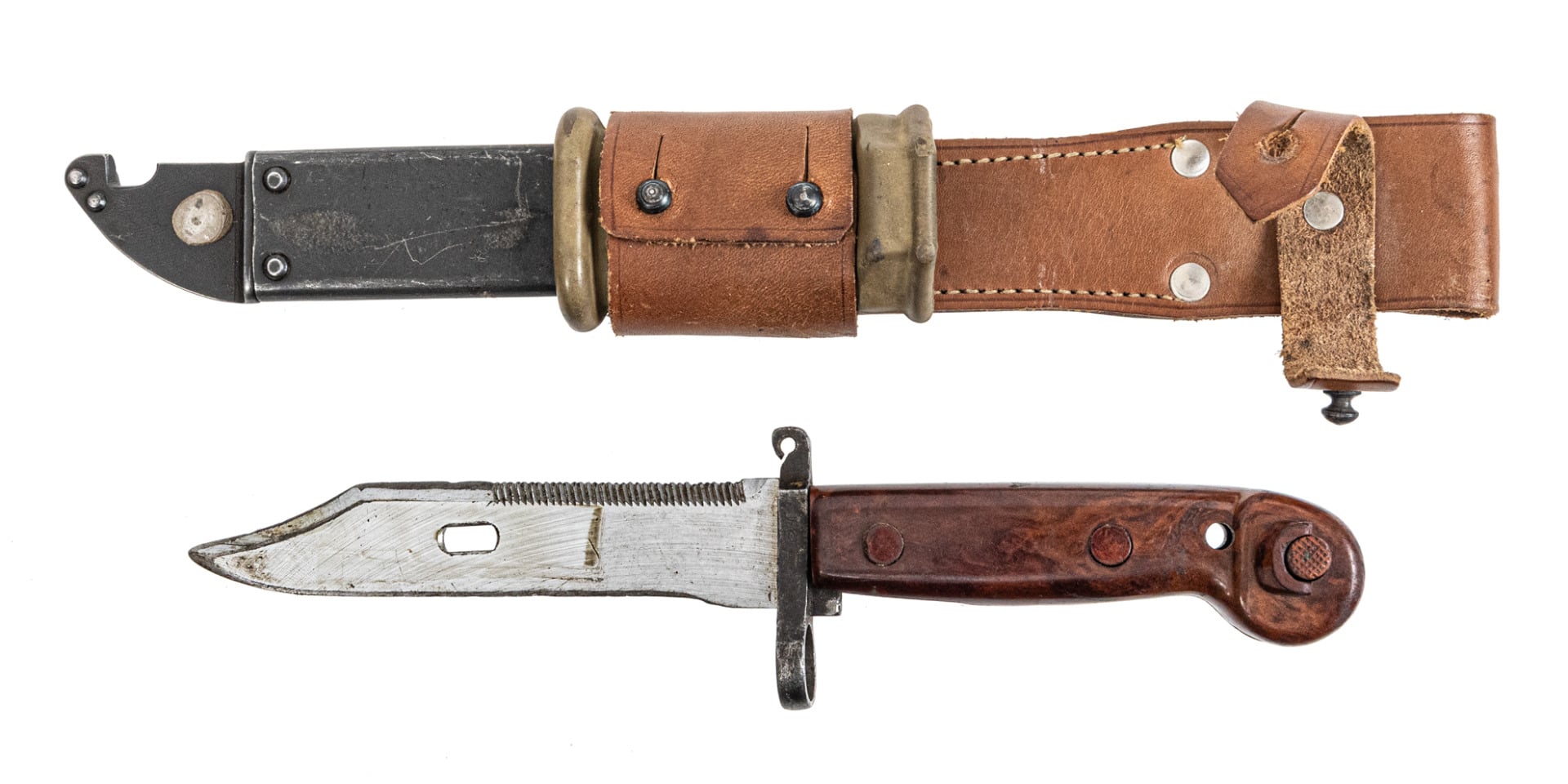 Surplus Romanian AK-47 Bayonet with Sheath & Belt Frog - Palmetto State Armory