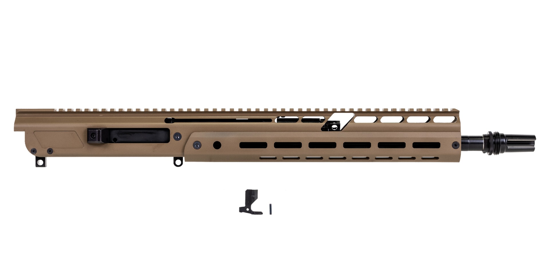 PSA JAKL 14.5" RIFLE LENGTH UPPER ASSEMBLY .300 AAC NITRIDE W/KNURLED CH, BCG, ASR, FDE - Palmetto State Armory