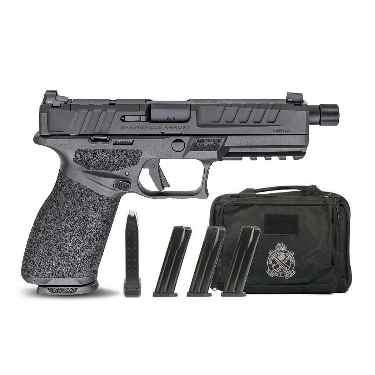 Springfield Echelon 9mm 4.5" 20rd Threaded Barrel Gear Up, Black - ECT9459B-3D-GU24 - Springfield Armory