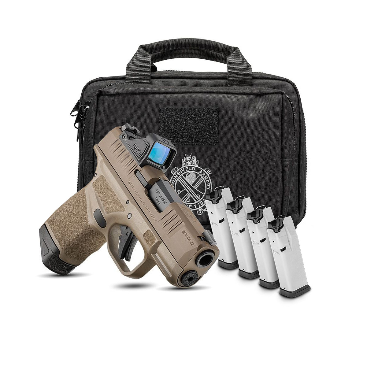 Springfield Hellcat Micro-Compact OSP 9mm 3" 13rd Gear Up, Flat Dark Earth - HC9319FOSP-GU24 - Springfield Armory