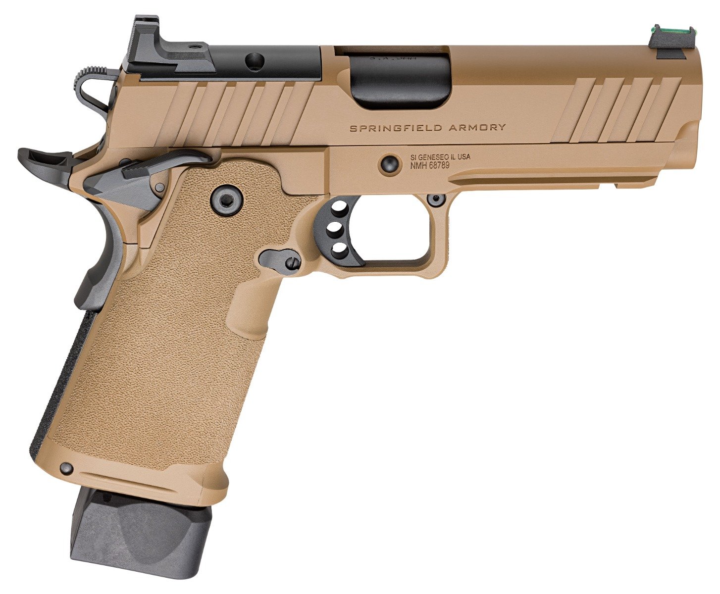 Springfield 1911 DS Prodigy AOS 9mm 4.25" 20rds Pistol, Coyote Brown - PH9117AOSCB - Springfield Armory