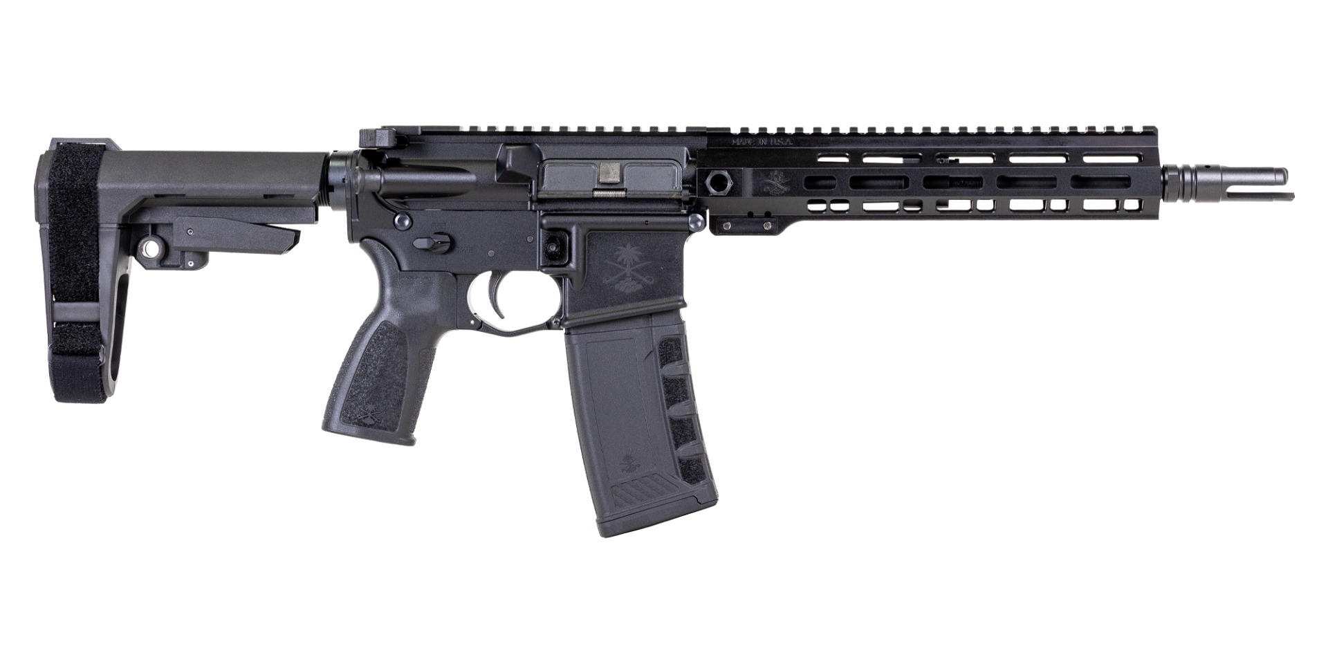 PSA Sabre Forged 10.5" 300 BO with 10" QD Rail Pistol w/ SBA3 Brace and Sabre Grip - Palmetto State Armory