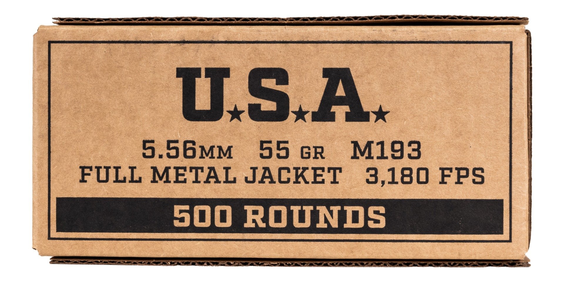 Winchester Ammo 5.56mm M193 55gr FMJ 500rd - SGM193500 - Winchester
