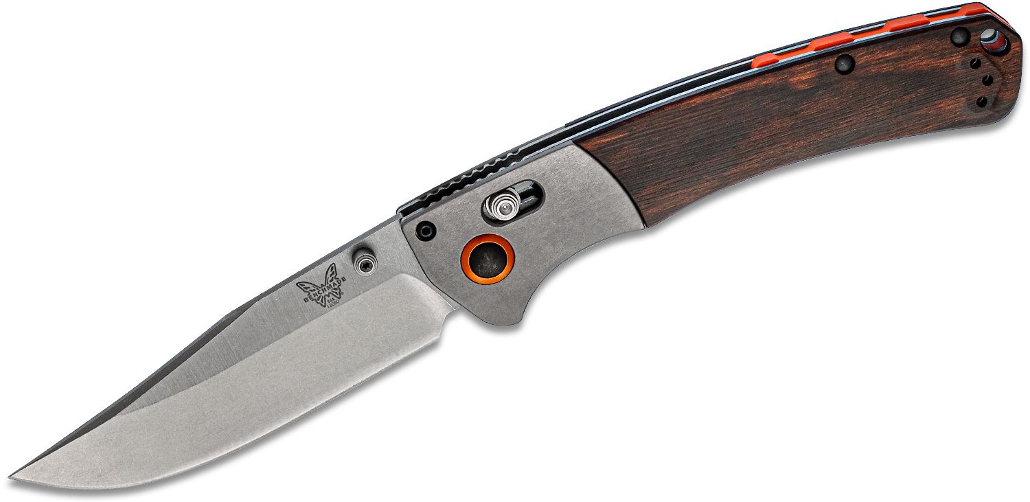 Benchmade Crooked River Folding Clip Point Knife, Brown - 15080-2 - Benchmade