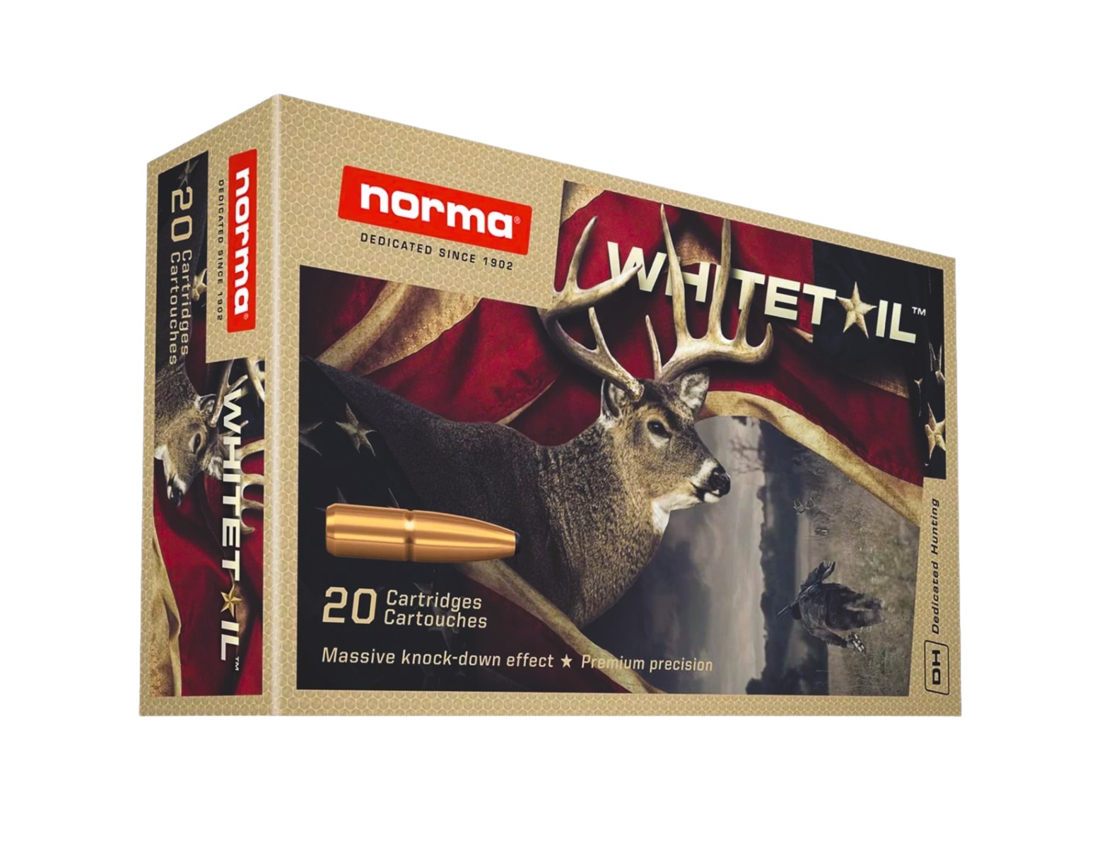 Norma Whitetail 6.5 PRC 140gr BTHP Rifle Ammo, 20Rds