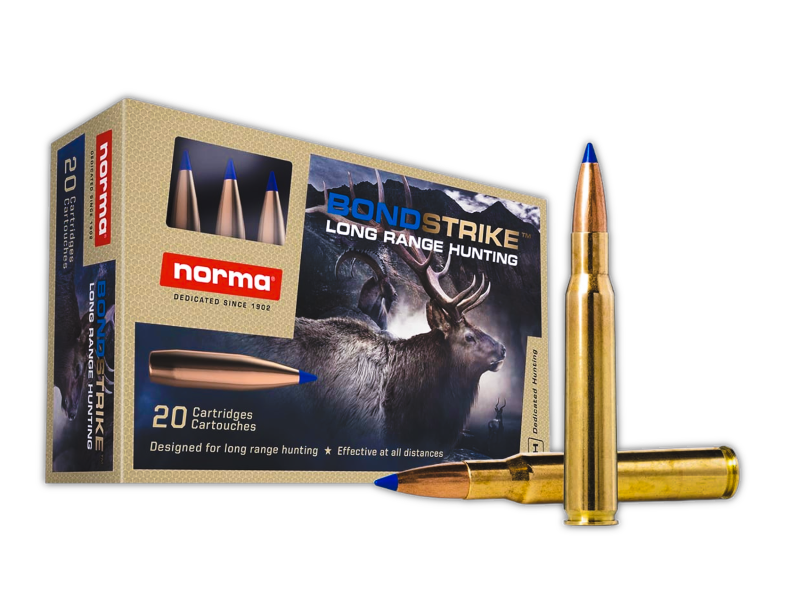 Norma Bondstrike .300 PRC 180 gr Bonded SP Rifle Ammo, 20rds