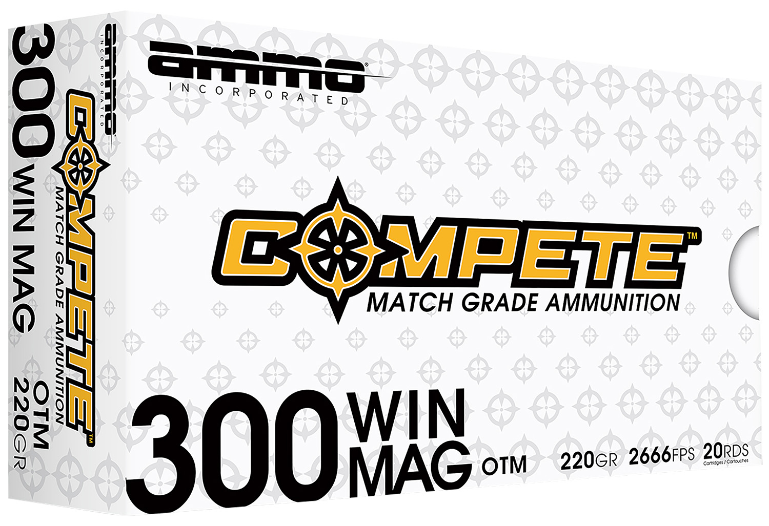 Ammo Inc Match .300 Win Mag 220 gr BTHP 20rds Rifle Ammo - 300WM190BTHPA20 - Ammo Inc