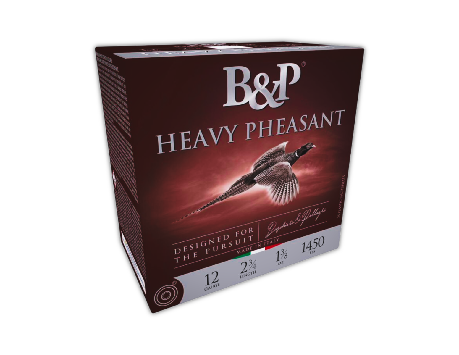 B&P B&P Heavy Pheasant 12 Gauge 2-3/4" #4 1-3/8 oz Shotshell Ammo, 25rds - 12B38H4