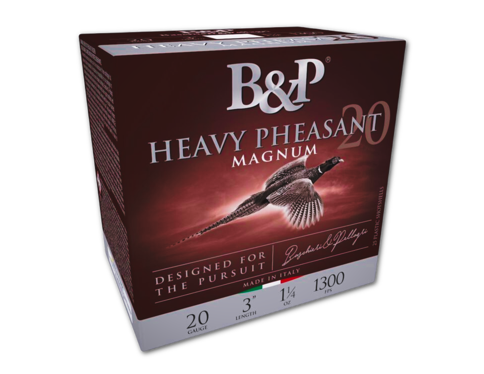 B&P Heavy Pheasant 20 Gauge 3" #6 1-1/4oz Shotshells, 25Rds