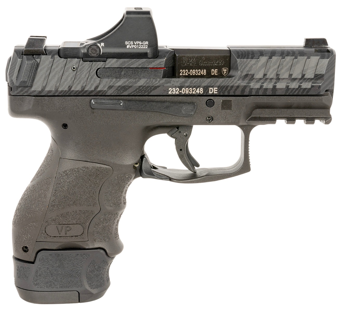 H&K VP9SK PI 9mm 3.39" 12/15/17rds Pistol, Black - 81000881 - H&K