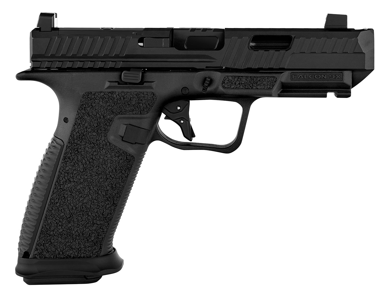 Live Free Armory Falcon 9XC 9mm 4.02" 17rds Pistol, Elite Black - Live Free Armory