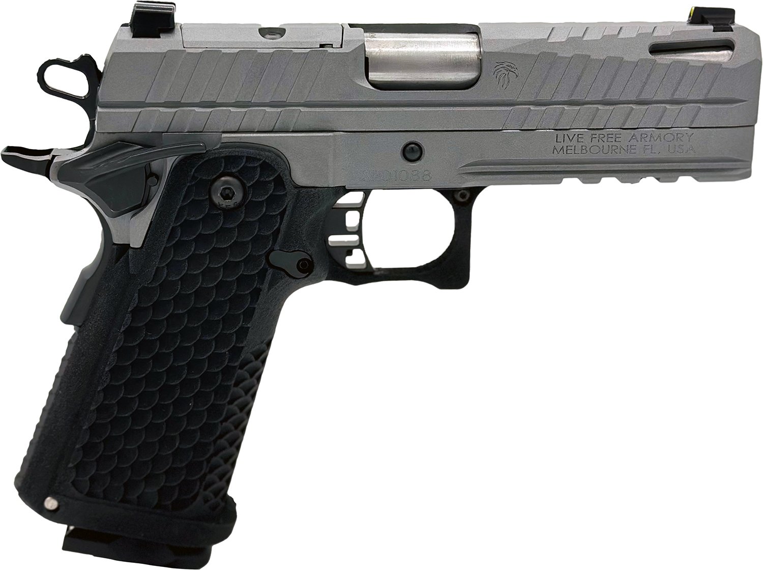 Live Free Armory Apollo 11 Compact 9mm 4.15" Pistol 17rds, Elite Gray - Live Free Armory
