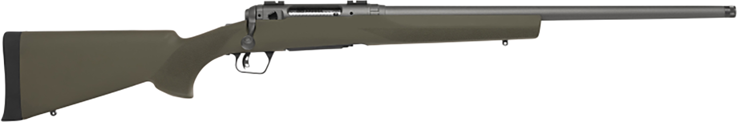 Savage Arms 110 Trail Hunter .450 Bushmaster Bolt Action Rifle, OD Green - Tactical OD Green Finish for Concealed Operations - 58137