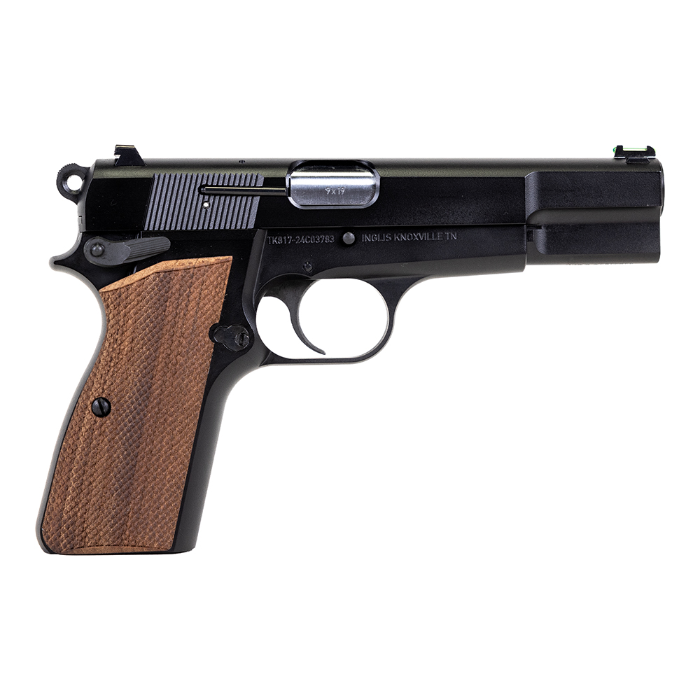 Inglis Pistol P35 9mm 4.70" 15rds Pistol, Black Chrome - 12000009 - Inglis Mfg