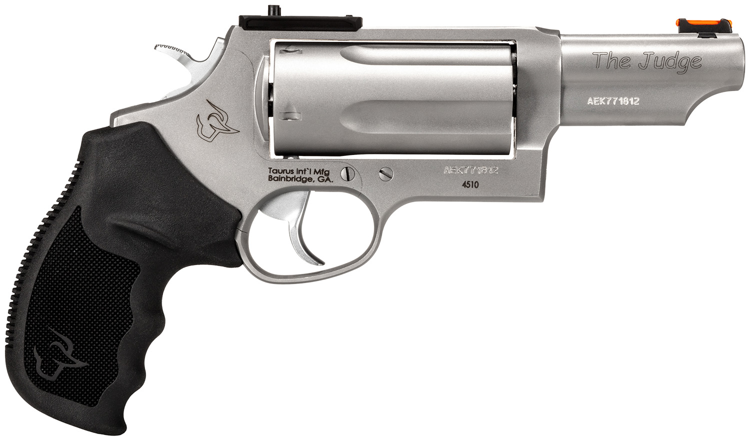 Taurus Judge T.O.R.O Magnum .45 Colt / .410 Gauge 3" 5rd Revolver, Stainless - 24410P39MAG - Taurus