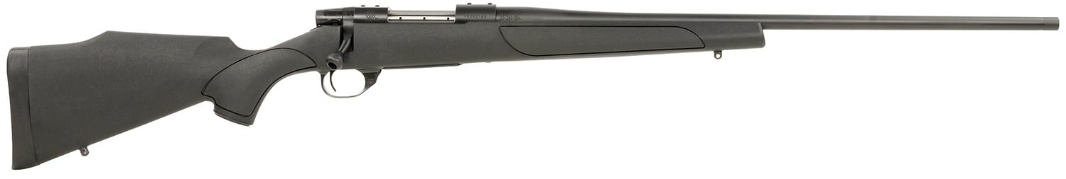 Weatherby Vanguard Obsidian .25-06 Remington Bolt Action Rifle, Black - Sleek Black Finish with High-Performance Accuracy - VTX256RR4T - Weatherby