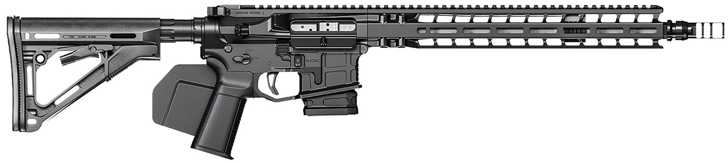 Radian Weapons CA Compliant Model 1 .223 Wylde Semi-Auto Rifle, Black - Radian Weapons