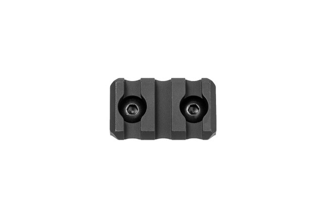 Arisaka Defense M-Lok Low Profile 3 Slot Picatinny Rail, Black - LPR-M-3 - Arisaka Defense