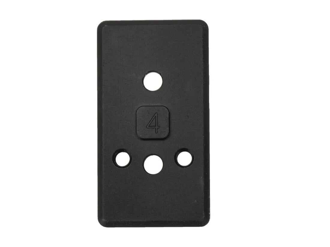 Arisaka Defense Offset Optic Plate 4, Black - OOM-P4 - Arisaka Defense