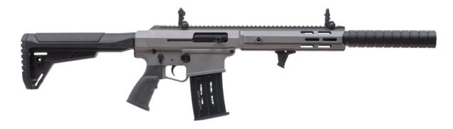 Panzer AR12 Pro-S 12 Gauge 18.5" 5rd Shotgun, Tactical Gray - PAAR12PROGSF - Panzer Arms