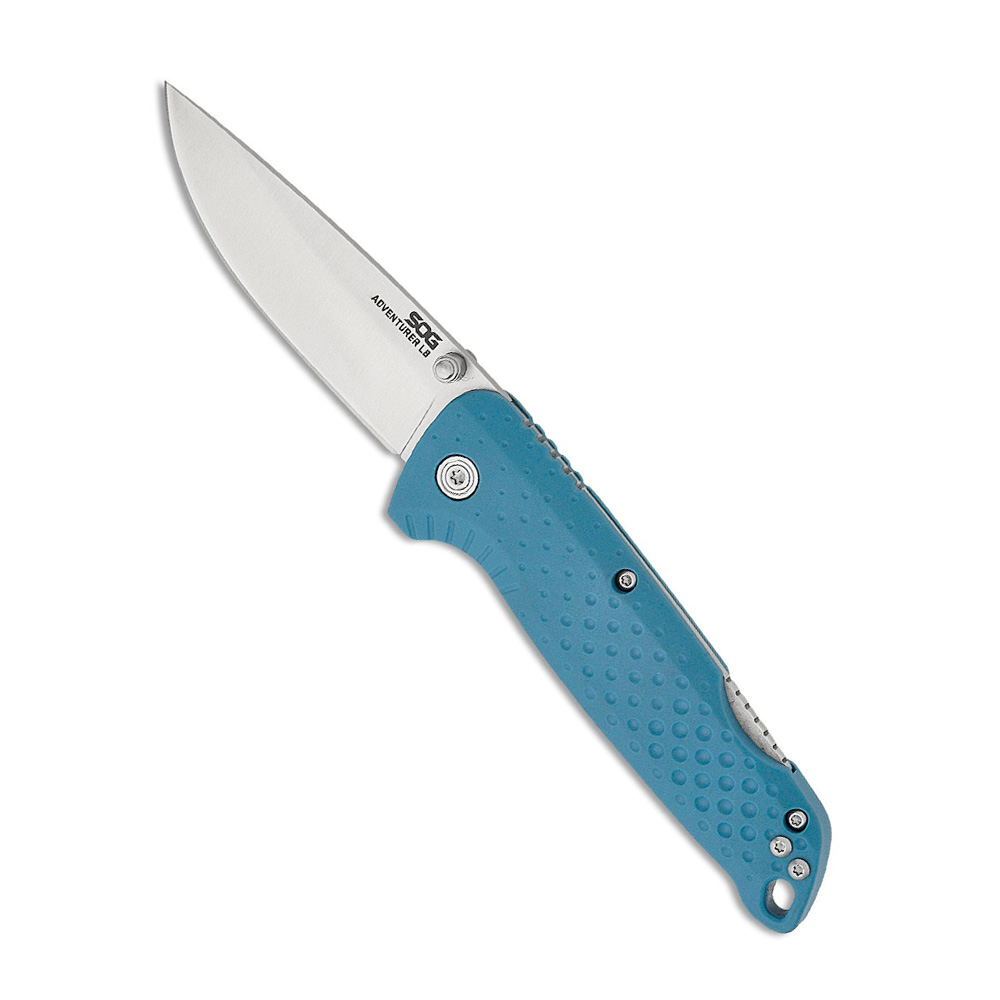 SOG Adventurer LB 3.5" Blade Folding Knives, Nordic Blue / Satin - Sog Knives